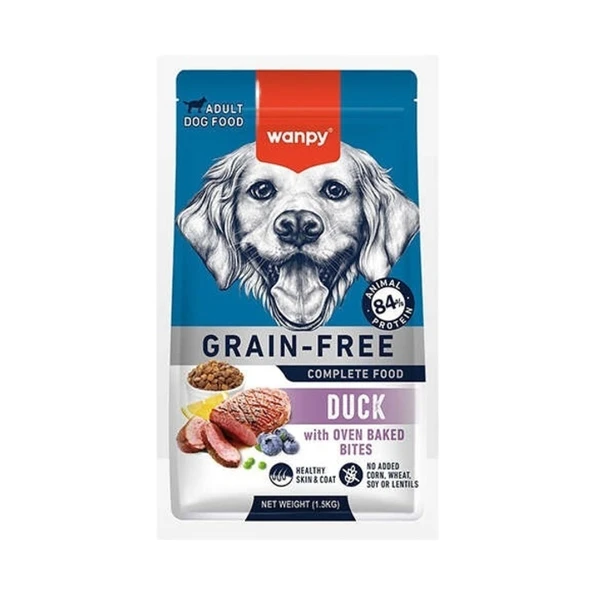 Wanpy Adult Dog Tahılsız Ördekli Yetişkin Köpek Maması 1.5 Kg ürün görseli 1