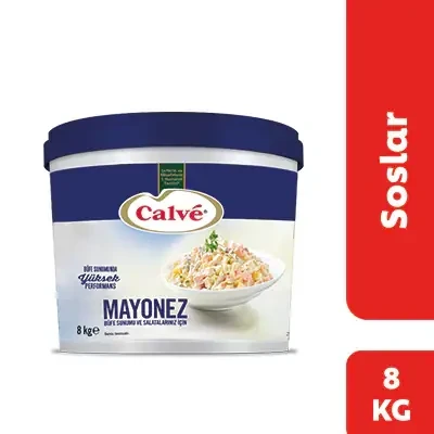 Calve FS Salata Mayonezi Kova 8 Kg  Profesyonel Kullanıma Uygun Yoğun Kıvamlı Mayonez ürün görseli 1