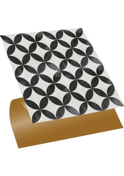 Tink Kendinden Yapışkanlı Yuvarlak Retro Desenli Pvc Karo 30X30 cm (4 Adet) 0,36 M2 ürün görseli 1