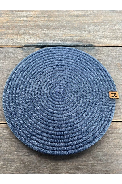 home inn Leke Tutmaz Örgü Supla 33 cm Tekli Modern Amerikan Servis Tabak Altlığı ürün görseli 1
