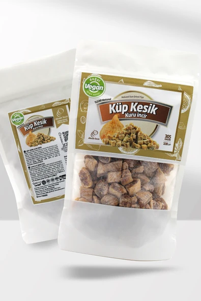 Küp Kesik Kuru İncir 100g - Resim 4