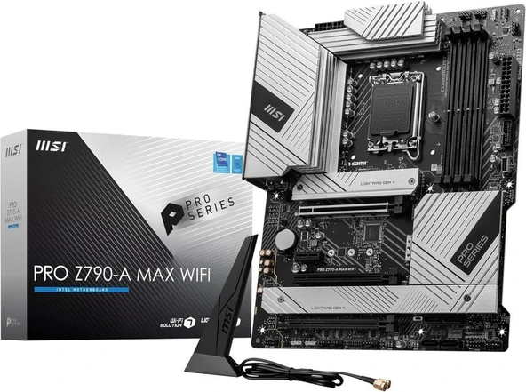 MSI Pro Z790-A Max Wi-Fi Intel LGA1700 DDR5 ATX Anakart Outlet ürün görseli 1