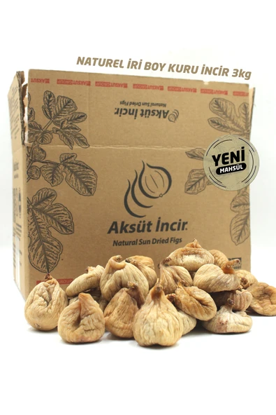 Naturel İri Boy Kuru İncir 3 kg ürün görseli 1