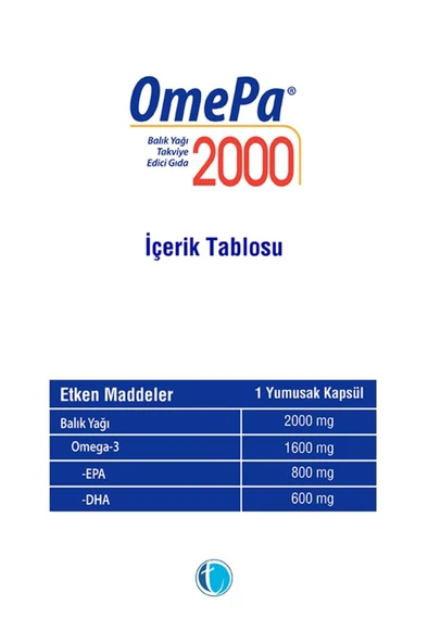 Omepa 2000 30 Yumuşak Kapsül - Resim 3