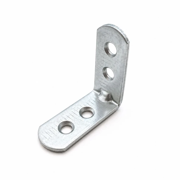 Oval Başlı L Demir Gönye 15x35x35 mm 25 Adet Metal Köşe Bağlantı Parçası Mobilya Montaj Aparatı ürün görseli 1