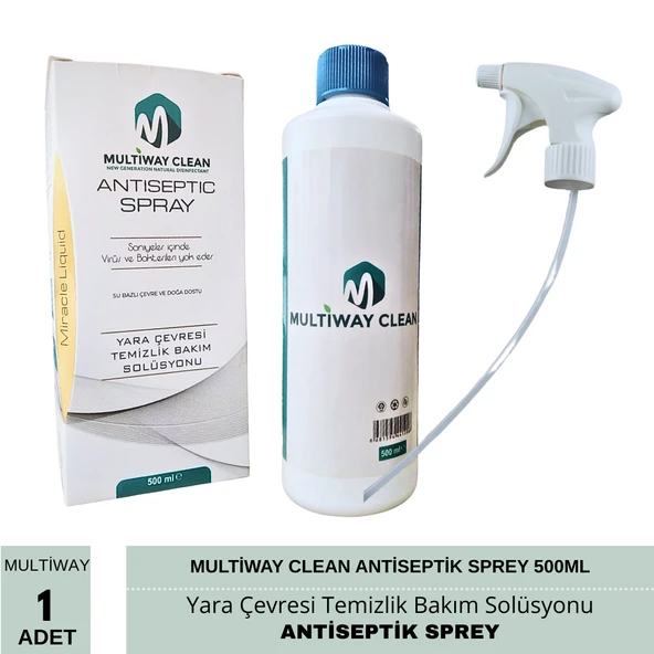 Multiway Clean Antiseptik Sprey 500ml 1 Adet - Resim 2
