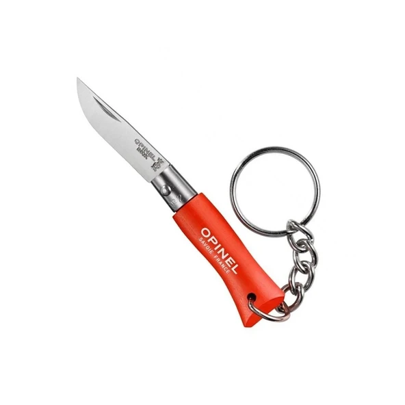 Opinel N°02 Gürgen Saplı Inox Anahtarlık Çakı Turuncu ürün görseli 1