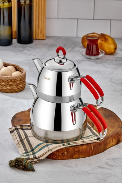 Cooker CKR3371 Paslanmaz Çelik Premium Model Orta Boy Çaydanlık ürün görseli 1