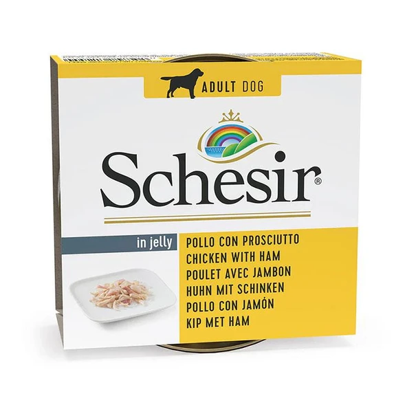 Schesir Jelly Tavuk Filetolu ve Domuzlu Jöle İçinde Yetişkin Köpek Konservesi 150 Gr ürün görseli 1