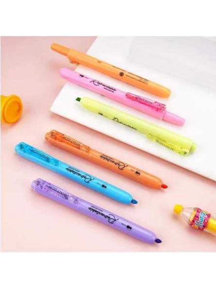 WRITECH BASMALI FOSFORLU KALEM NEON MOR W-805S - Resim 2