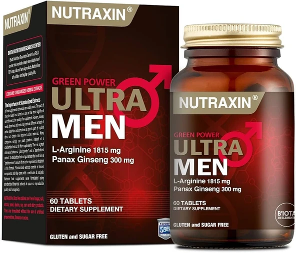 NUTRAXIN Ultra Men 60Tablet - Diş Beyazlatıcı Köpük ürün görseli 1
