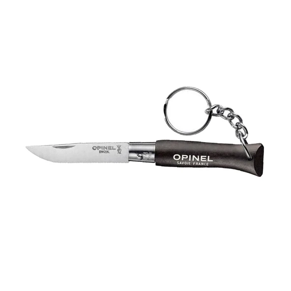 Opinel N°04 Gürgen Saplı Inox Anahtarlık Çakı Siyah ürün görseli 1