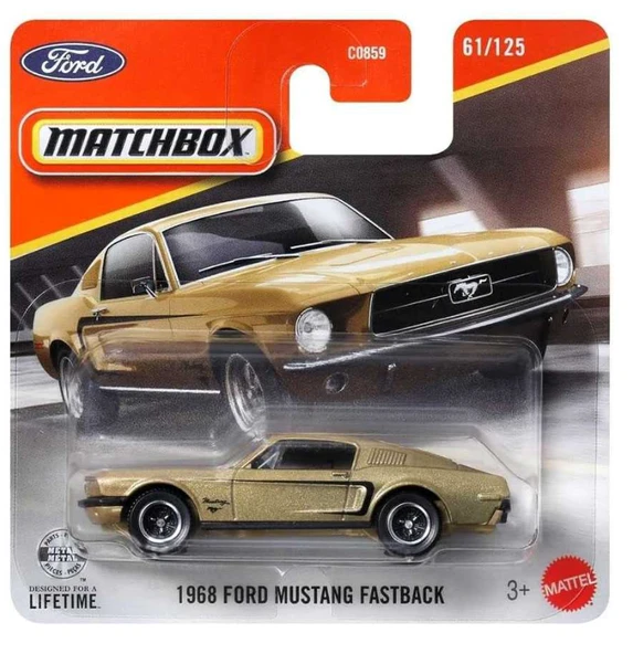 Matchbox 1968 Ford Mustang Fastback - Gold renk 2026 case ürün görseli 1