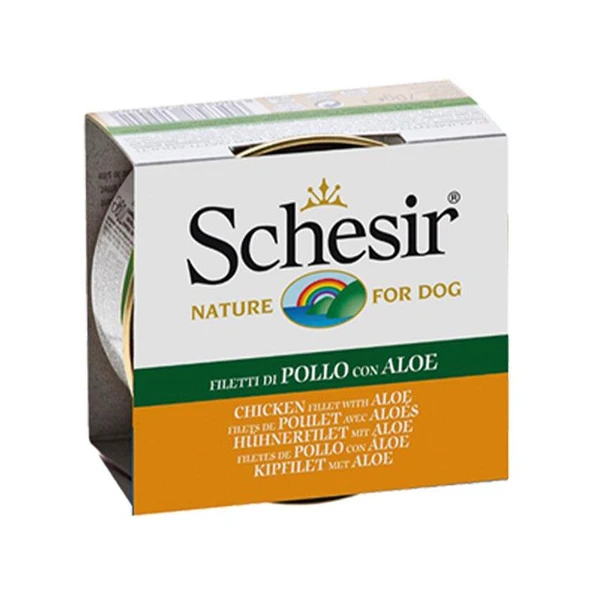 Schesir Jelly Tavuk Fileto ve Aloe Vera Jöle İçinde Yetişkin Köpek Konservesi 150 Gr ürün görseli 1