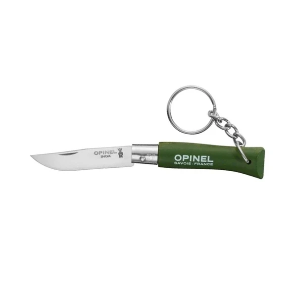 Opinel N°04 Gürgen Saplı Inox Anahtarlık Çakı Haki ürün görseli 1