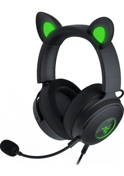 Razer Kraken Kitty V2 Pro RZ04-04510100-R3M1 Siyah RGB USB Kablolu Kulak Üstü Oyuncu Kulaklığı ürün görseli 1
