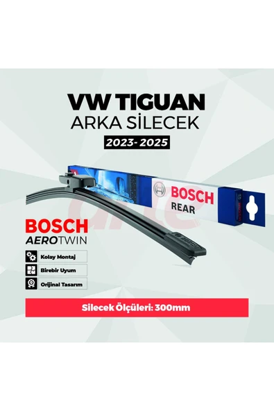 Vokswagen Tiguan Takımı Ey. 2023-2025 Uyumlu Arka Silecek | Aerotwin Rear Serisi | ürün görseli 1