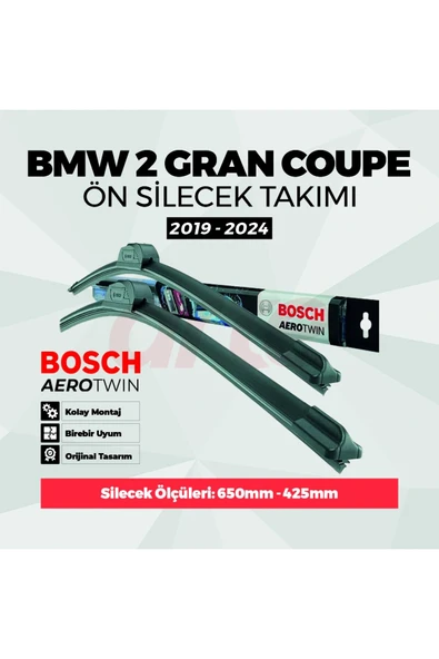 Bmw 2 Serisi Gran Coupe Ön Silecek Takımı | Aerotwin Serisi | 2'li Set | ürün görseli 1