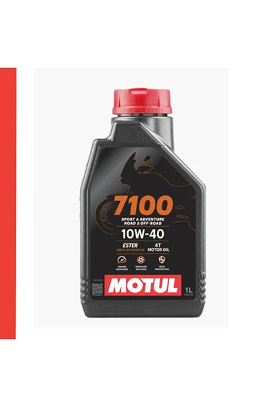 Motul 7100 10w40 4t 1 L - Motosiklet Motor Yağı Performanslı Ve Yüksek Kaliteli Yağ ürün görseli 1