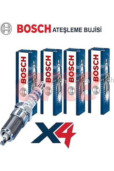 Audi A3 1.6 | 05.2003 - 08.2012 Uyumlu | Bosch İridyum Buji Takımı (4 Adet) | %100 Orijinal ürün görseli 1