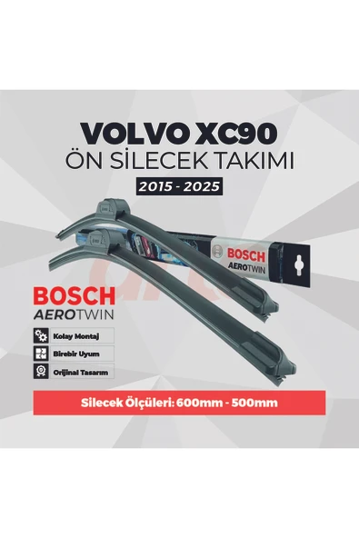 Volvo Xc90 Ön Silecek Takımı 2015-2025 Uyumlu | Aerotwin Serisi | 2'li Set | ürün görseli 1