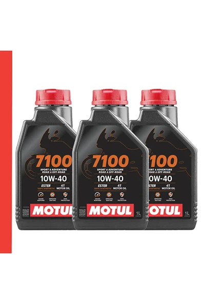 7100 10w 40 4t 1 L - Morosiklet Yağı Performanslı Ve Yüksek Kaliteli Yağ 3 Adet ürün görseli 1