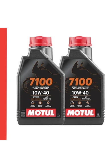7100 10w40 4t 1 L - Motosiklet Motor Yağı Performanslı Ve Yüksek Kaliteli Yağ 2 Adet ürün görseli 1