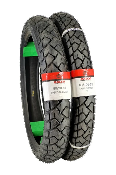 RALCO TYRES Honda Cbf 150,tvs Apache, Ybr 155, 80/100-18 Ve 90/90-18 Tl Dubleks Lastik Set ürün görseli 1