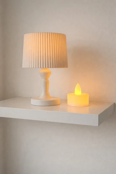 zulya Dekoratif LED Mum Lambası | Pilli Aydınlatma 12 cm ürün görseli 1