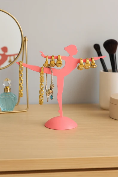 zulya Balerin Tasarımlı Dekoratif Takı Standı – Şık Organizer (20 cm) ürün görseli 1