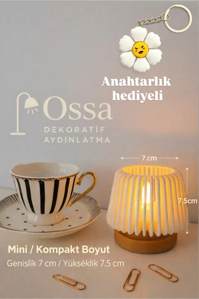 zulya Dekoratif Modern Led Mumluk Tealight 7x7.5 cm (TEK ADET) ürün görseli 1