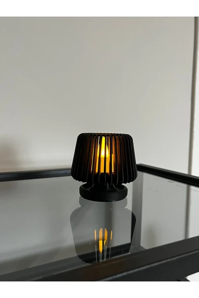 zulya Dekoratif Modern Led Mumluk Tealight 7x7.5 cm (TEK ADET) ürün görseli 1
