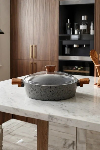 Bonera Granit 24 cm İndüksiyon Tabanlı Karnıyarık Tencere ürün görseli 1
