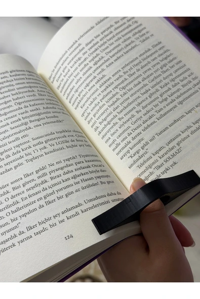 zulya Tek Elle Kitap Okuma Aparatı | Başparmak Kitap Tutucu Sayfa Sabitleyici ürün görseli 1