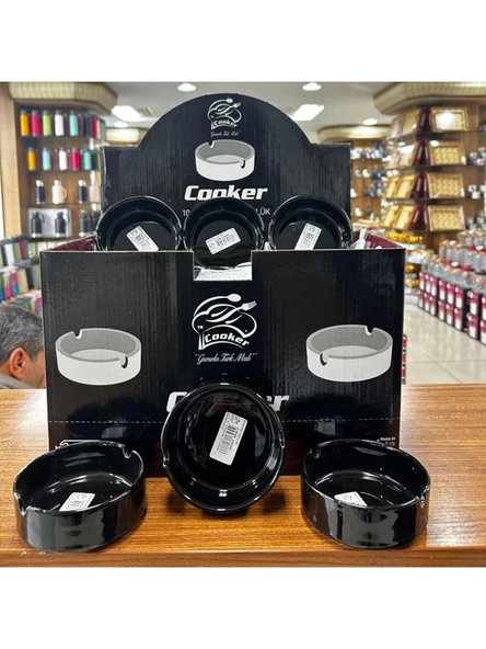 Cooker Porselen Siyah Küllük 10 cm ürün görseli 1