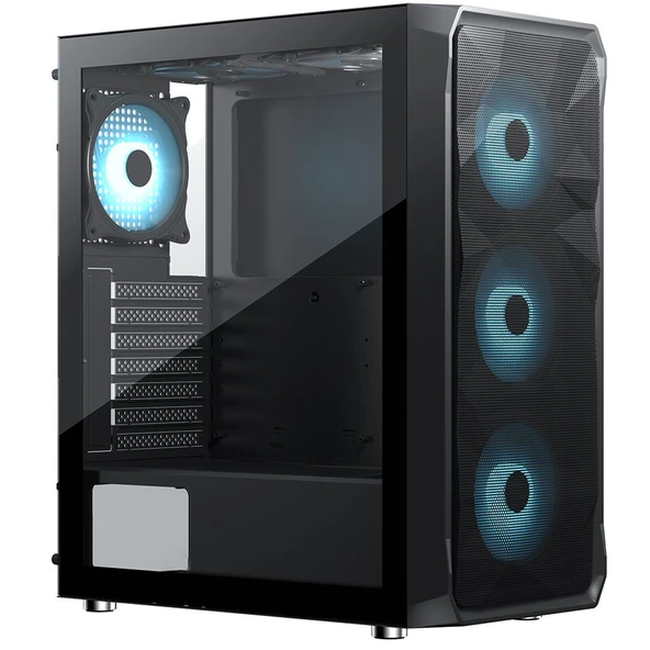 FRISBY FC-9485G 600W 80+ BRONZE 4xRGB SIYAH KASA ürün görseli 1