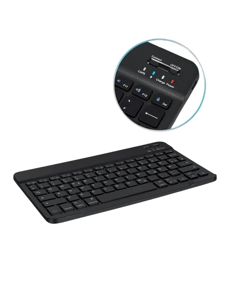 Bluetooth Klavye Mouse Seti Taşınabilir Wireless Bilgisayar Aksesuarı - Resim 5