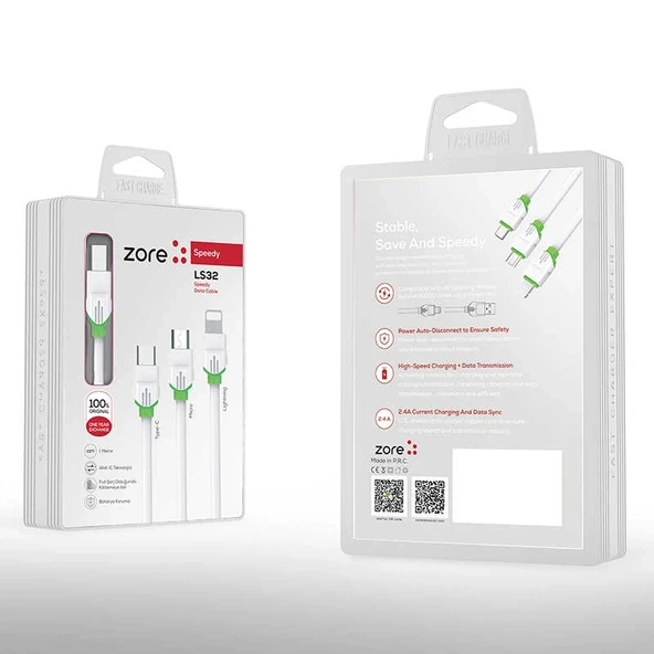 Zore LS32 Type-C Usb Kablo ürün görseli 1