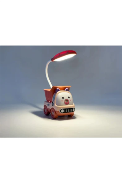 Portatif Taşınabilir Pilli Masa Lambası Beyaz Led Işıklı Mini Masa Lambası ürün görseli 1