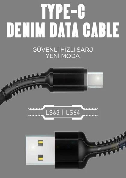 Zore LS63 Type-C Usb Kablo - Resim 8