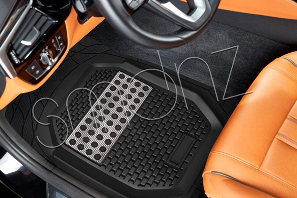 Land Rover Range Rover Hse 2017 Model Uyumlu 3d Havuzlu Üniversal Yeni Nesil Paspas Set (Karbon Gri) ürün görseli 1