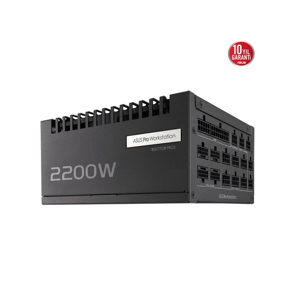ASUS PRO WS 2200W 80 PLUS Platinum ATX 3.1 PCIE 5.1 Full Modüler Güç Kaynağı ürün görseli 1