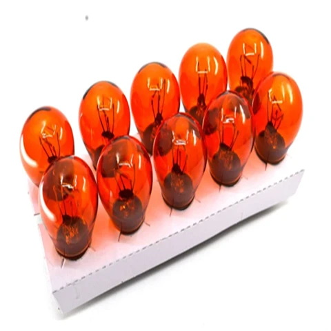 ATİKER 10 Adet 12V 21W 93 Turuncu Sinyal Ampul Tek Duy Yakın Tırnak ürün görseli 1
