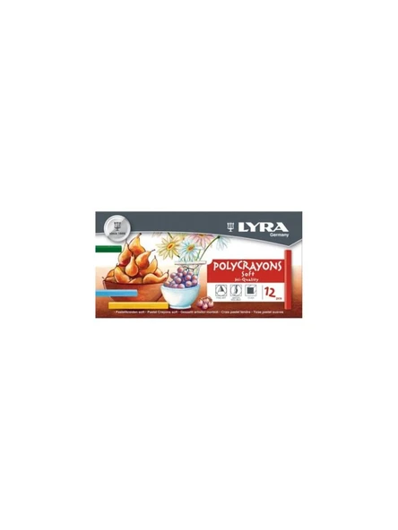 LYRA PASTEL POLYCRAYONS TOZ PASTEL 12LI 5651120 ürün görseli 1