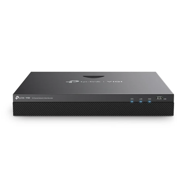 TP-LINK VIGI NVR2016H-16MP 16 KANAL 140W POE 4K 2 SATA H265+ ONVIF NVR KAYIT CİHAZI ürün görseli 1