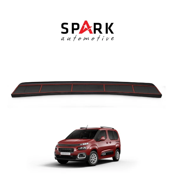 Citroen Berlingo 2019- Yılı ve Sonrası Uyumlu Arka Tampon Eşiği Mat ürün görseli 1