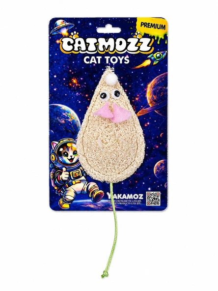 Catmozz Premium Doğal Lifli Fare Oyuncak ürün görseli 1