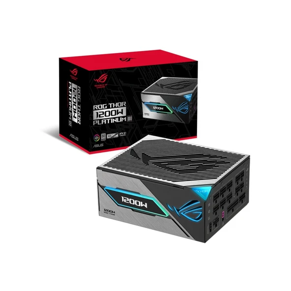 ASUS ROG THOR 1200W Platinium III Gaming OLED 80Plus Platinum ATX 3.1/PCIe 5.1 Full Modüler Güç Kaynağı ürün görseli 1
