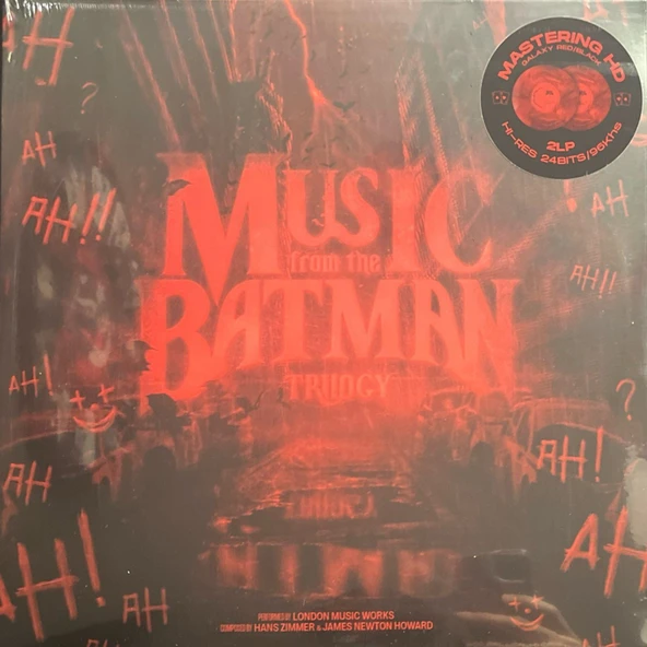 Music From The Batman Trilogy (Mastering HD Galaxy Red-Black Colorued Vinyl) Double LP Plak ürün görseli 1