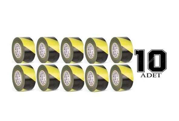 Pass Emniyet Uyarı İkaz Şerit Bandı Büyük 6cm X 360 Metre 10 Adet ürün görseli 1